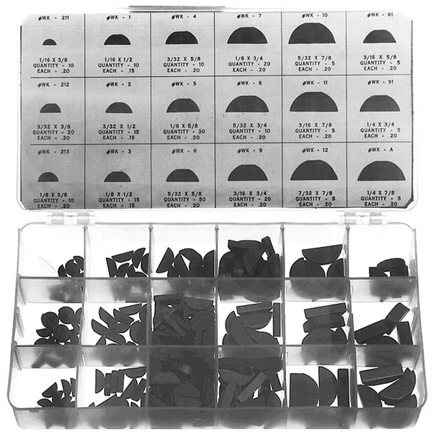 Clavettes Demi Lune Assortiment de 250 Pieces référence fournisseur 1875138